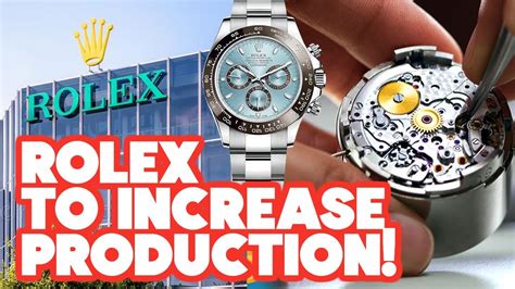 rolex aumento produzione|rolex production 2024.